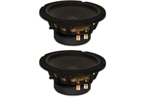 Goldwood Sound, Inc. Stage Subwoofer, Black, Heavy Duty 8ohm 8" Woofers 330 Watts Each Replacement 2 Speaker Set (GW-8PC-8-2)