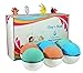 Pokemon Bath Bombs for Kids with Surprise Toy Inside, Pokebomb Gift Set - Lush Shea Butter - Fizzies for Bath Time Fun - For Girls and Boys Free Pokemon Card Included (6 Pack - Colorful)