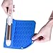 Beautyflier Heat-resistant Silicone Mat for Curling Hair Drier Hair Straightener Flat Iron Travel Heat Proof Mat for Hot Hair Care Tool Blue
