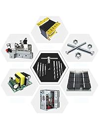 qst-caidu 9pcs ajustable con mango en T Tornillo de máquina Rosca métrica Plug M3 M4 M5 M6 M7 grifos Set 2,3 mm 3,3 mm 4,2 mm 5 mm HSS Brocas helicoidales M3-M6 Llave