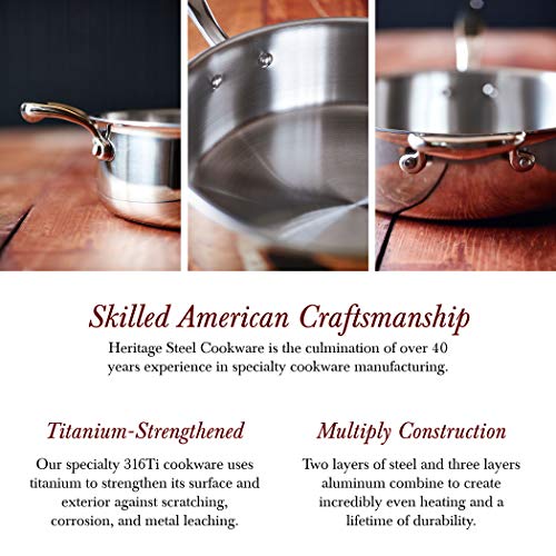 Heritage Steel 12 Inch Frying Pan Made In USA Titanium Strengthened