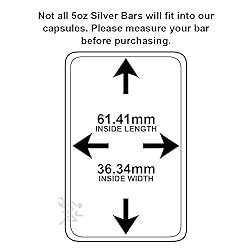 5oz Silver Bar Direct Fit Air-Tite Brand Capsule