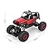 RC Cars Off-Road Vehicles Rock Crawler Monster Trucks 4WD RC Trucks 1:18 2.4GHz RC Hobby Cars Racing Cars with LED Light for Kids- Red