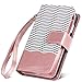 iPhone 8 Case,iPhone 7 Case,BENTOBEN Secure Up and Down Flip Design 9 Credit Card Slots Cash Holder Detachable Wrist Strap Magnetic Faux Leather Wallet Case for iPhone 8/7 for Girls/Women Rose Gold