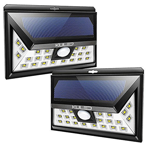 KULED Solar Lights Outdoor, Super 24 LEDs Bright Motion Sensor Lights with Wide Angle Illumination, Wireless Waterproof Security Lights for Wall Driveway Patio Yard K240 (solar lights outdoor 2pack) - Thumbnail 5