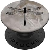 Black Dragonfly Gray PopSockets Adhesive PopGrip