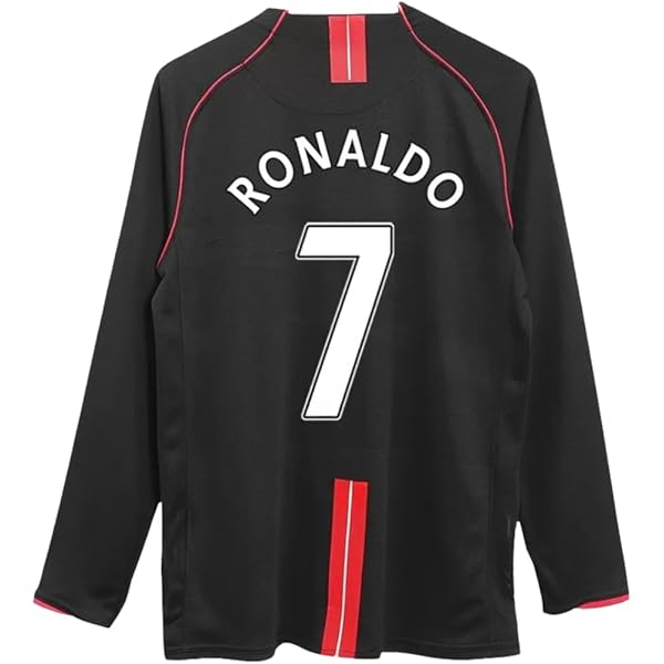 Amazon.com : Ronaldo #7 Man U Long Sleeve Blue 07/08 Soccer Jersey