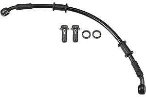 Motoforti Universal Brake Hose Motorcycle ATV Dirt Bike Motocross Braided Hydraulic Brake Line Oil Hose Pipeline, 30cm, Durab