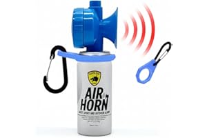 Guard Dog Security Air Horn For Safety, Loud Blow Horn, Hand Held Mini Air Horn for Self-Defense, Audible Over 1 Mile, 1.4 oz Can, Powerful, Portable and Mini Canned Accessories for Protection