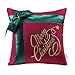Ashler Christmas Pillow Covers 18 x 18 inches, Pack of 4 Winter Decorative Pillowcases Snowman Bow & Soldier Christmas Tree Series Cushion Covers