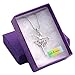 SoulBreezeCollection Dancing Ballerina Dancer Ballet Dance Pendant Necklace Charm (Lavender)