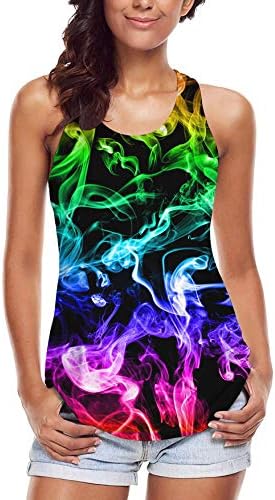 Women's Cool Design 3D Printed Sleeveless Racerback Tank Top Vest Shirts …