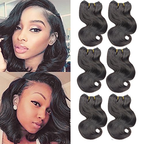 6Bundles Brazilian Body Wave Virgin Hair Extension Human Hair Bundles 8