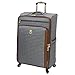 LONDON FOG Kensington Softside Expandable Spinner Luggage, Bronze, Checked-Large 29-Inch