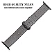 INTENY Woven Nylon Strap Buckle Replacement Wrist Bracelet with Silicone Band for Apple Watch Band Series 1 Series 2 38mm-Black