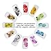 Washi Tape Set [10 Rolls] - 330 Feet Long - Acrylic Organizer and Dispenser Box - Decorative Washi Tapes - Colorful Craft Tape - Adhesive Decor Masking Tape with Gift Box by ArtQ - Red