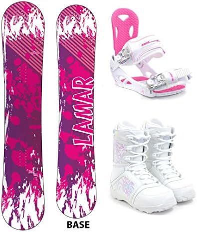 Lamar Belle Women's Complete Snowboard Package M3 Bindings + Boots - Board Size 144 (Boot Size 9)