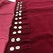 UnionPlus Velvet Travel Jewelry Roll Bag Organizer for Necklace, Elastic Band and Anti-winding, Burgundy