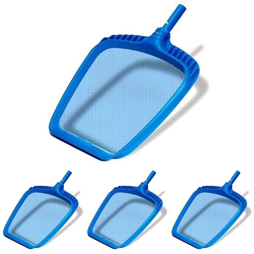Swimline 8039 Premium Extra Strong Leaf Skimmer Net Head Cleaner for Swimming Pool Spa Fountain Pond Hot Tub Leaves Bugs Debris Fine Cleaning Maintenance, Heavy Duty Large, Blue (Pack of 4) Image