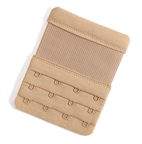 Bra Extender 4 Hooks Women Bra Strap Extenders Pack of 3 Soft Comfortable