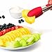 Tovolo Stainless Steel Handled Mini Turner Tongs With Wide Silicone Tips & Silicone Grips on Handles, Non-Stick & Heat-Resistant Silicone, BPA-Free & Dishwasher-Safe