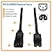 Tripp Lite 6ft Heavy Duty Computer Power Extension Cord 15A, 14 AWG, C14 to C15, Black 6'(P018-006)