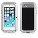 Mangix iPhone 8 Plus Case,iPhone 7 Plus Case,Built-in Glass Metal Extreme Frame Duty Cover Shell Case Full Body for Apple iPhone 8 Plus/7 Plus (Silver)