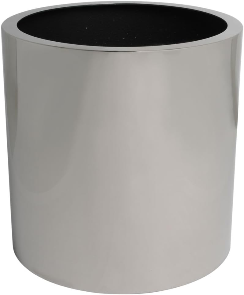 hydroflora 61412035 planter Value Line Cycle, diameter 40 cm, height 40 cm, V2A stainless steel, polished finish