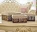 Rectangular Woven Seagrass Storage Bins with Handle,Kingwillow. (water hyacinth, Set of 3)