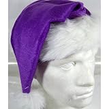 purple plush santa hat