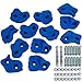 Swing Set Stuff Inc. Large Textured Rock Holds with SSS Logo Sticker (12 Set), Blue