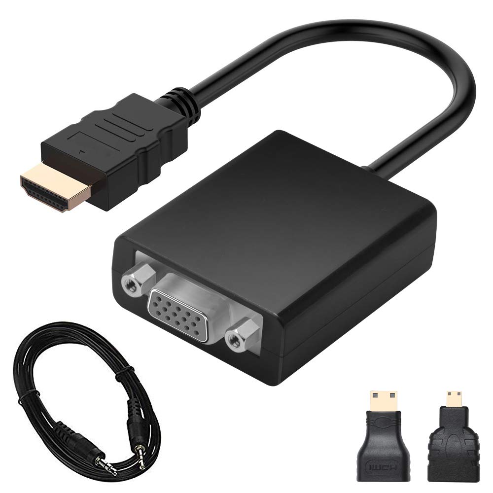 Amazon N.ORANIE HDMI VGA 変換 アダプタ HDMI VGA 変換 ケーブル DSUB 15ピンHDMI オス to VGA メス 1080P プロジェクター PC