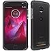 ADEMITE Moto Z2 Play Case Bumper Black/Clear Compatible With Moto Mods