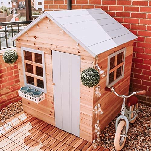 Evermeadow Wooden Playhouse Garden Games 51" H x 41" W x 38" D