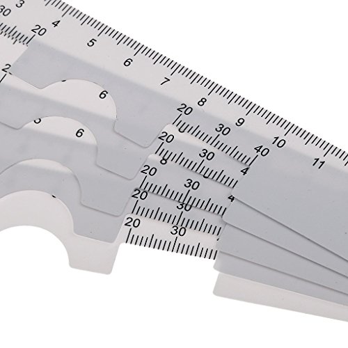 Home Mart Plastic Pupil Distance Gauge Meter Pupil Distance Meter Optical Instrument Pd Ruler Pupil Ruler Plastic Pd White