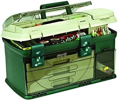 Amazon Com Plano 3 Drawer Tackle Box Green Metallic Beige By