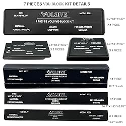 Hand Sanding Block Set of 7,PSA Base Auto Body