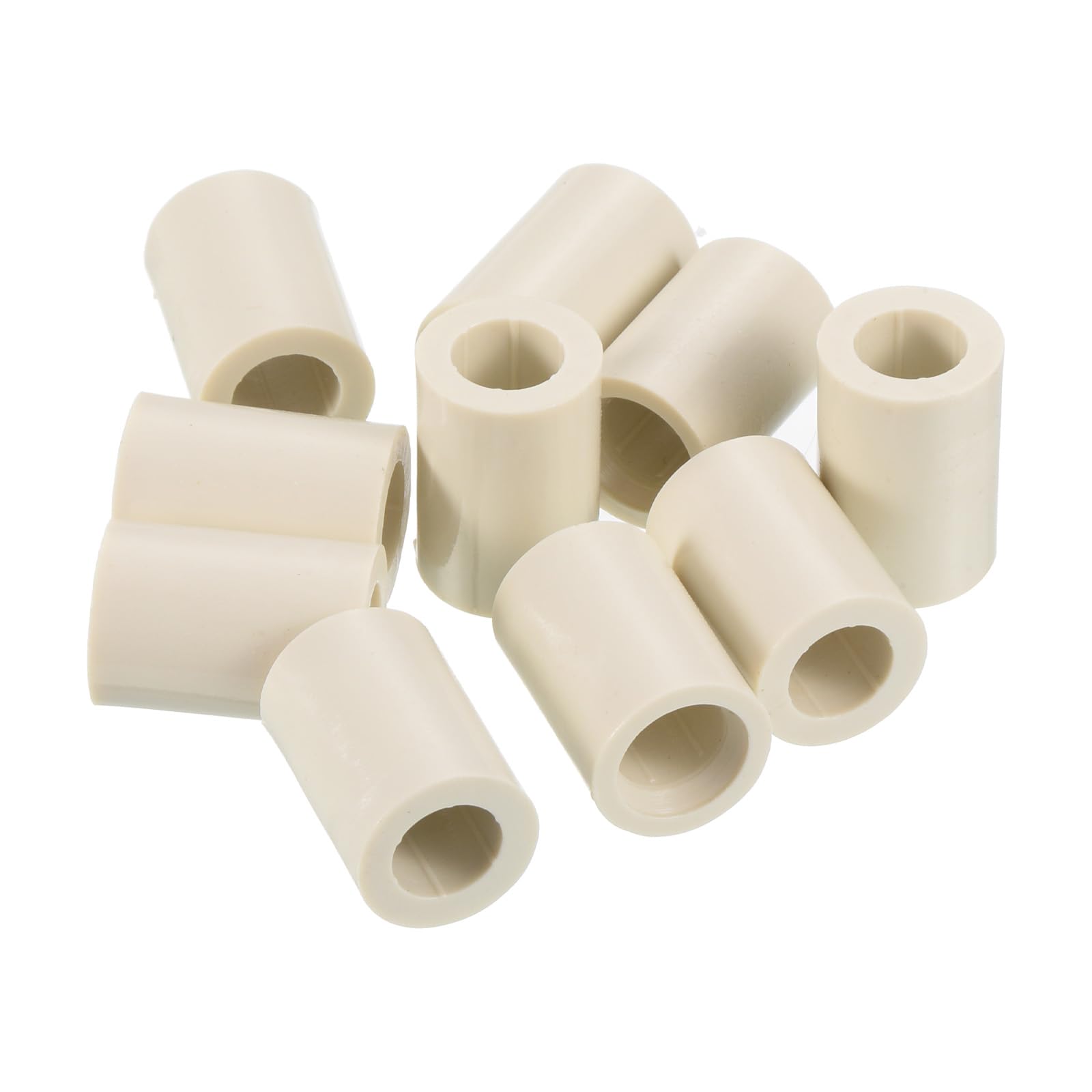 PATIKIL 13x19mm Pool Cue Ferrules, 10 Pack Billiard Cue Ferrules Slip on Snooker Pool Stick Tips Replacement Accessories, White