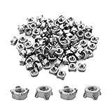 MroMax Weld Nuts M6 Square UNC Coarse Carbon Steel