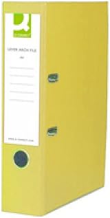 Q-Connect Lever Arch File A4 70mm Yellow Pack of 10