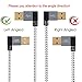 CableCreation Short (0.5ft) [2-Pack] 90 Degree USB 2.0 A to Micro USB B Cable, Double Angle-Dual Angled Short Micro USB Cable with Aluminium Case,15cm, Space Gray