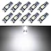 T5 LED Bulb Dashboard Dash Lights White 6000K 3030 SMD Wedge Base for Car Truck Instrument Indicator Air Conditioning AC Lamp Auto Interior Accessories Kit Bright 12V 1W 1 Year Warranty 10Pcs【1797】 primary