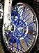Bykas Made in USA Blue-Spoke, Covers, Wraps, Skins, Coats-Dirt Bike 72 Spokes