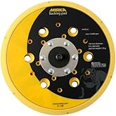 Mirka Backup/Backing Pad 6 Inch 48-Hole Medium Hardness for DEROS 650CV | Compatible With 6-, 7- and 15-Hole Sanding Discs, Paper &amp; Mesh incl. Abranet, for Wood, Paint, Automotive and Industrial Use