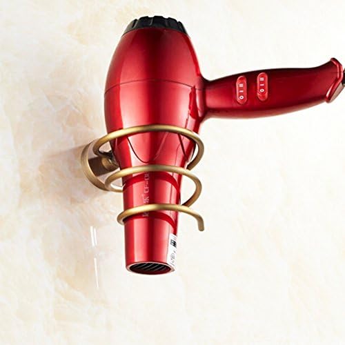 Antique Wall Mounted Brass Material Antique Plating Hair Dryer Holder Rack Bathroom aAccessories