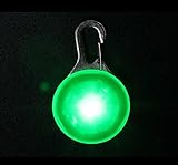 Monster Pets Safety Blinker Collar Light with Carabiner Clasp, Green