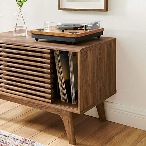 Modway Render MidCentury Modern 37" Vinyl Record Display Stand in