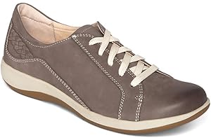 Aetrex Dana Women's Orthopedic Lace-Up Oxford Shoes – Leather Sneakers with Arch Support, Lightweight Casual Comfort Walking Shoes
