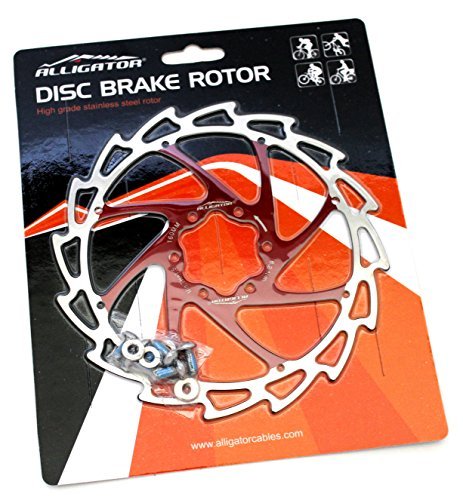 Alligator Light Weight Wind-Cutter Disc Brake Rotor, Apple Green, 180mm