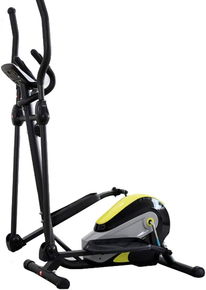 QuRRong Elliptical Trainer Portable Home Office Gym Exercise Elliptical Trainer Cardio Exercise Machine For Added Stability And Comfort Ideal Cardio Trainer (Color : Black, Size : 94x49x157cm)